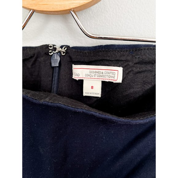 GAP black and navy cocktail dress with boat neck - Picture 6 of 7